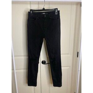 Hudson Barbara super skinny black distressed jeans